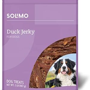 Amazon Brand – Solimo Duck Jerky Dog Treats,2 pounds