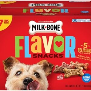 Milk-Bone Flavor Snacks Dog Treats, Small Biscuits, 7 Pounds