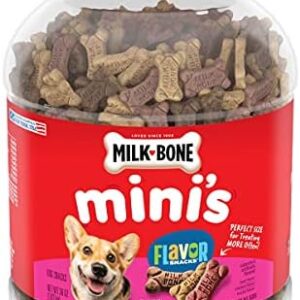 Milk-Bone Flavor Snacks Dog Biscuits, Mini Crunchy Dog Treats, 36 Ounce