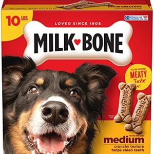 Milk-Bone Original Dog Biscuits, Medium Crunchy Dog Treats, 10 Pound