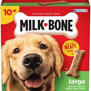 Milk-Bone Original Dog Treats Biscuits for Large Dogs, 10 Pounds (Packaging May Vary)