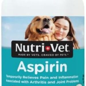 Nutri-Vet Aspirin for Dogs | Medium to Large Dogs | 300mg | 75 count