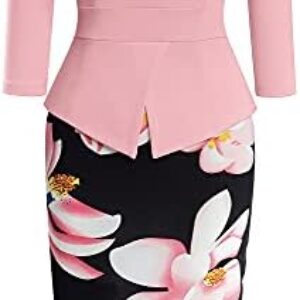 HOMEYEE Women’s Elegant Chic Bodycon Formal Dress B288