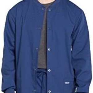 Cherokee Men’s Snap Front Jacket with Long Sleeve Rib-knit Collar and Cuffs WW360