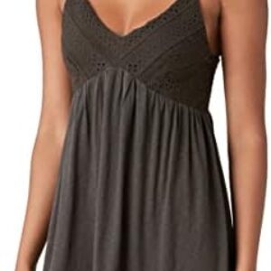Lucky Brand Women’s Schiffley Tiered Dress, Raven