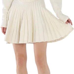 ROBERTO CAVALLI Ladies Ribbed Knit Mini Long Sleeve Dress, Brand Size 40 (US Size 6)