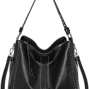 Montana West Hobo Handbag for Women Large Purses and Handbags with Studs and Crossbody Strap