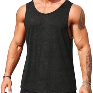 COOFANDY Men’s Casual Tank Tops Sleeveless Muscle Workout T Shirts Summer Beach Top