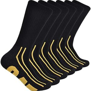 Caterpillar Men’s 6-Pack Half Cushioned Crew Socks