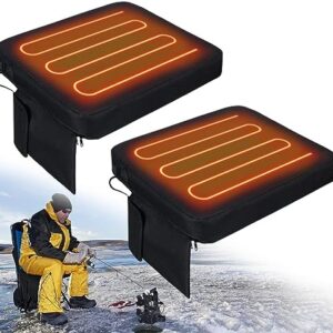 2 Pcs Portable Heated Seat Cushion Waterproof Stadium Seat P…