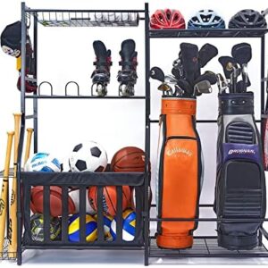 Garage Sports Equipment Organizer, Golf Bag Stand for Garage…
