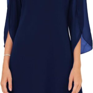 GRACE KARIN Womens Chiffon Dresses Flutter Sleeve Party Wedding Cocktail Dress Size 8-20