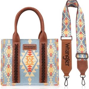 Wrangler Aztec Tote Bag for Women Western Shoulder Purses and Handbags