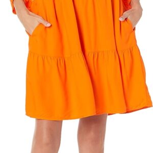 The Drop Women’s @Caralynmirand Ruffle-Neck Tiered Mini Dress