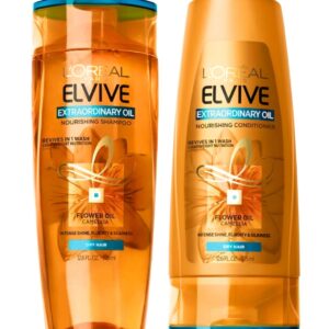 L ‘Oreal Paris Shampoo and Conditioner Set, 12.6 Oz Extraordinary Oil