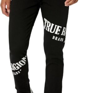 True Religion Men’s Rocco Tossed Logo Skinny Jean