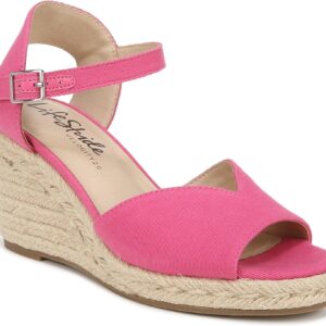 LifeStride Women’s Tess Wedge Espadrille Sandals
