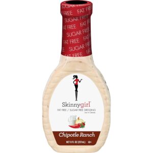 Skinnygirl Fat-Free Salad Dressing, Sugar-Free Chipotle Ranch, 8 Ounce