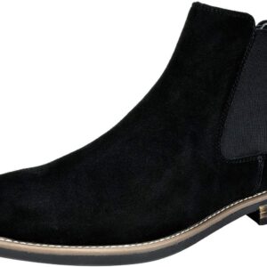 Bruno Marc Men’s Suede Leather Chelsea Ankle Boots