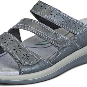 Orthofeet Women’s Orthopedic Stretchable Slide Sahara Sandals
