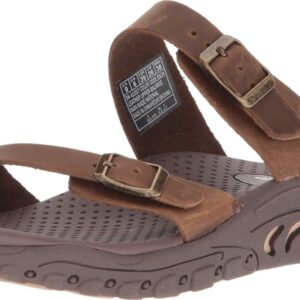 Skechers Women’s Reggae-Carribean-Double Buckle Toe Thong Slide Sandal