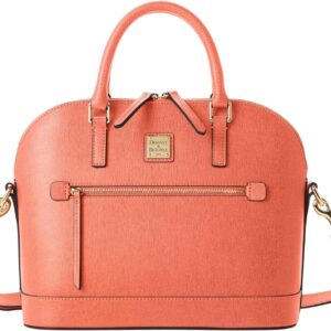 Dooney & Bourke Handbag, Saffiano Domed Zip Satchel