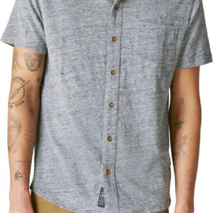 Lucky Brand Men’s Short Sleeve Linen Button Up Shirt
