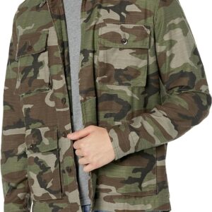 Lucky Brand Men’s Slub Twill Military Jacket