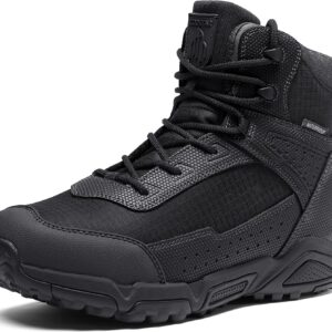 Men’s Water-Resistant Work Boots Lightweight Tactical Boots Non-Slip Hiking Boots for Men