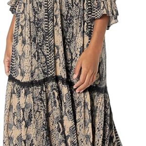 Angie Women’s Long Sleeve Maxi Dress with Cutout