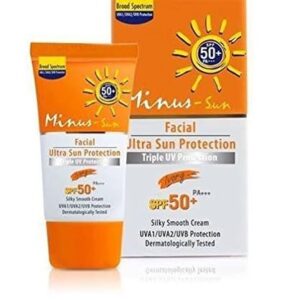 Minus Facial Sun Protection SPF 50+ Pa+++ivory Color 15 G.(good Services)
