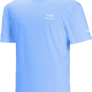 BASSDASH Menās UPF 50+ Sun Protection Fishing Shirt Short Sleeve UV T-Shirt