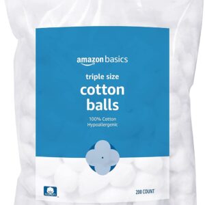 Amazon Basics Cotton Balls, 200 Count (Previously Solimo)