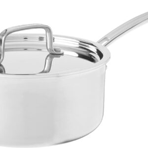 Cuisinart Saucepan with Cover, Triple Ply 2-Quart Skillet, Multiclad Pro, MCP19-18N