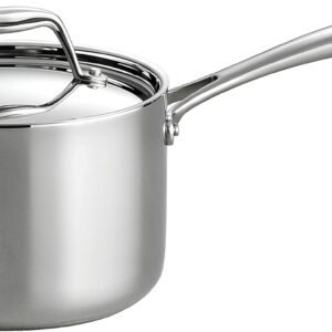 Tramontina Covered Sauce Pan Stainless Steel Tri-Ply Clad 2 Qt, 80116/022DS
