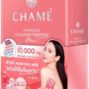 Chame White Strawberry Collagen Premium Skin White, Clear and Tighten Wrinkles.