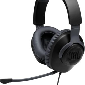 JBL Quantum 100 – Wired Over-Ear Gaming Headphones – Black, Large