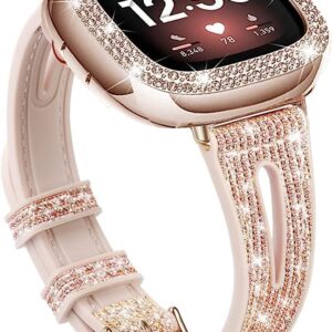 Bling Watch Band Compatible with Fitbit Versa 3/Fitbit Sense