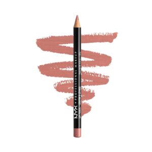 NYX PROFESSIONAL MAKEUP Slim Lip Pencil, Long-Lasting Creamy Lip Liner – Nude Pink