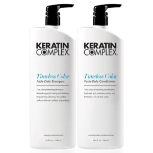 Keratin Complex Timeless Color Fade-Defy Duo Shampoo & Conditioner 33.8 FL Oz Each