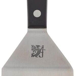 Sabatier Triple Rivet Stainless Steel Wide Turner, 9.65-Inch, Black
