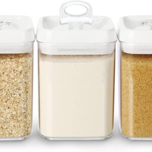 Felli Flip 5″ Large Air Tight Food Storage Container – For Flour, Rice, Sugar