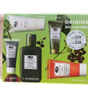 Origins 5-in-1 Skincare Gift Set: Soothing Travel Size Products for All Skin Types