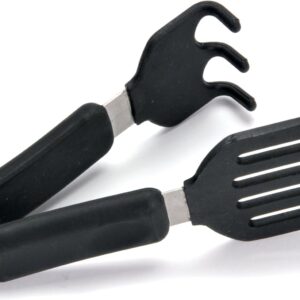 Norpro Grip-EZ Grab and Lift Silicone Tongs, 6- Inch, Black