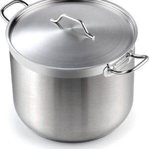 Cooks Standard 02616 Professional Grade Lid 30 Quart Stainless Steel Stockpot, Silver