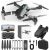 Drone with 1080P HD FPV Camera Dual Lens, Drone Accessories Set, Remote Control with Altitude Hold &Headless Mode &3 Gears Speed Adjustment &360° Flip for Beginners Outdoor Overnight Delivery(Black)