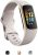 Fitbit Charge 5 Advanced Health & Fitness Tracker with Built-in GPS, Stress Management Tools, Sleep Tracking, 24/7 Heart Rate and More, Lunar White/Soft Gold, One Size (S &L Bands Included)