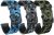 FitTurn 3 Pack Camouflage Bands Compatible for KOSPET Tank M1/M1 Pro Smart Watch Replacement Wrist Strap for AMAZTIM C20/C20 Pro Smartwatch Soft Silicone Sport Camouflage Watchband for Men