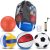 6 Pcs Multi Sport Ball Set Official Size Football, Basketbal…