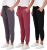 Real Essentials 3 Pack: Women’s Ultra-Soft Lounge Joggers Athletic Yoga Pants with Pockets (Available in Plus Size)